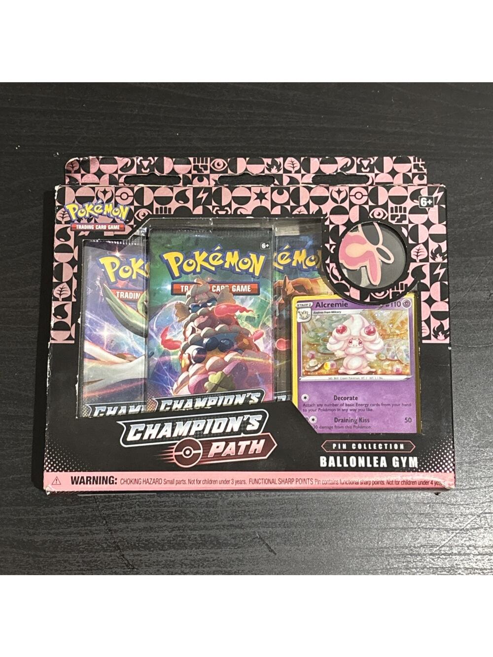 Pokemon TCG Champion's Path Ballonlea Gym Pin Collection NEW SEALED